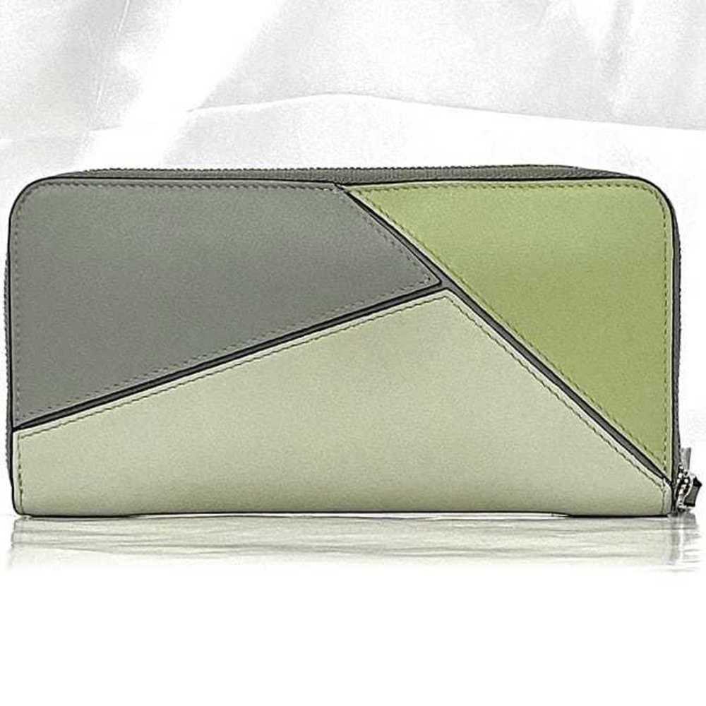 LOEWE Round Long Wallet f-22460 Gray Green GRIS CEN Puzzle C510T12X10 Leather... - Picture 3 of 11